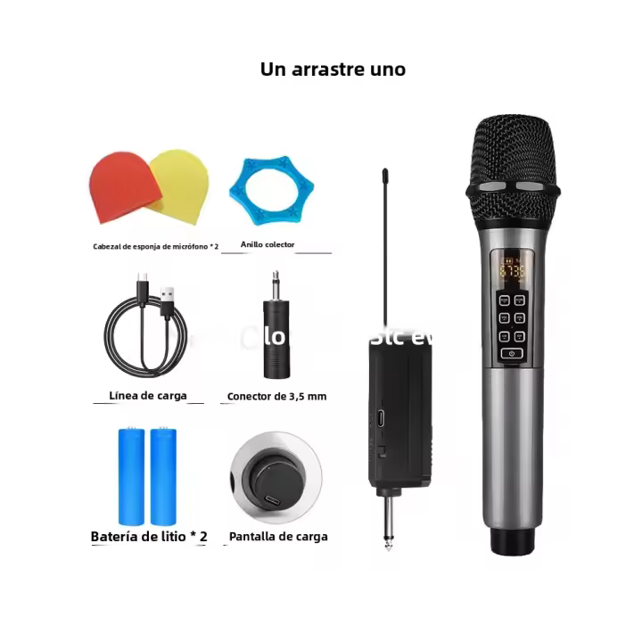 Nuevo Micrófono Inalámbrico Profesional ECHO Dual Canal UHF Para Fiesta Karaoke Iglesia Performance En Escenario Distancia Larga - 1