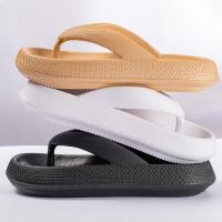 Nuevos Sandalias De Plataforma Gruesa Para Hombre 2024 Moda Verano Zapatillas De Playa Antideslizantes Calzado Casual Para Baño - details 2