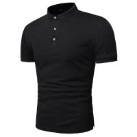Camisa Polo De Algodón Para Hombre Manga Corta Estilo Casual Moda Verano Colores Contrastantes Camisetas Top Para Diario - details 10
