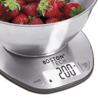 Boston Tech Báscula de Cocina Digital HK110 | Alta Precisión | Acero Inoxidable | Pantalla LCD | Función Tara - details 1