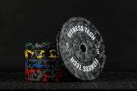 Fitness Tech Disco Bumper Plate Camuflaje Flecks Alta Resistencia Discos - details 1