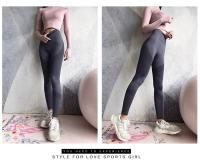 Pantalones De Yoga Para Mujer Cintura Alta Estirables Levanta Glúteos Secado Rápido Running Fitness Pantalones Táctiles De Nylon Spandex - details 9