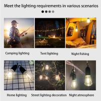 Bombilla LED Recargable Por USB Para Exteriores Luz De Emergencia De Alta Brillo Con Gancho Para Camping Pesca Y Noches Portátil Linterna - details 10