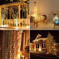 Cadena De Luces LED Solar Para Jardín Decoración Navideña Exterior Guirnalda Fairy Strip 22M/12M/7M Incluye Bombillas Fuente De Energía Solar Protección IP65 - details 16