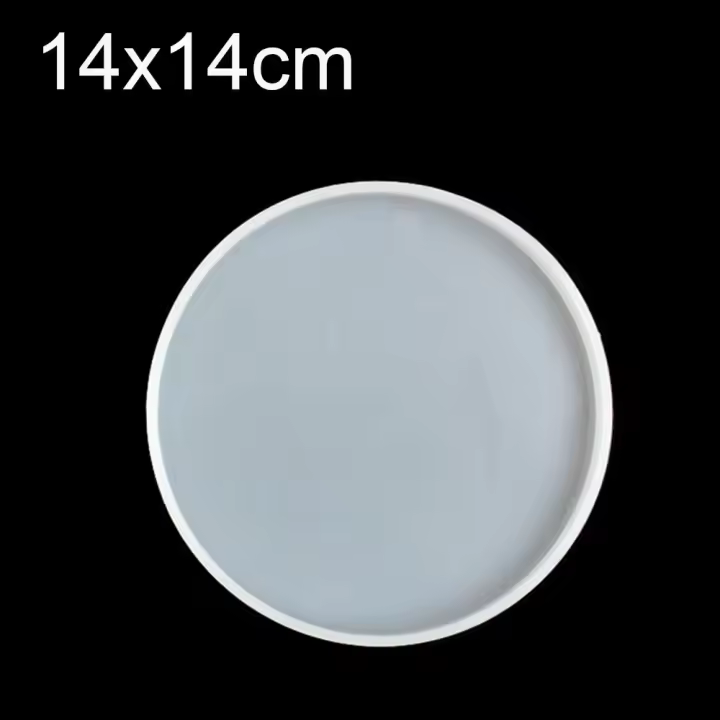 Molde De Silicona Para Artesanía Y Joyería Forma Redonda Transparente Para Resina Epoxy Herramienta De Cuentas De Agate DIY - 1