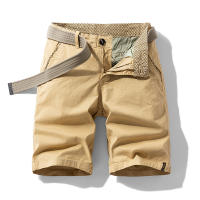 Shorts Casuales Para Hombres Algodón Puro Estilo Recto Moda Verano Pantalones Deportivos Trabajo Cinco Puntos Caballo - details 3