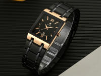 Reloj De Hombre WWOOR Oro Cuadrado Marca Top Lujo Reloj De Pulsera Acero Inoxidable Impermeable Movimiento De Cuarzo Romano - details 10
