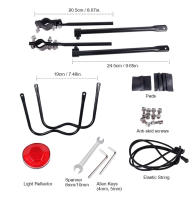 Portabolsas Para Bicicleta Deemount Soporte De Carga Trasero Ajuste Para MTB Y Bicicleta Gruesa De 20-29'' Y 4.0'' Color Negro Aluminio - details 1