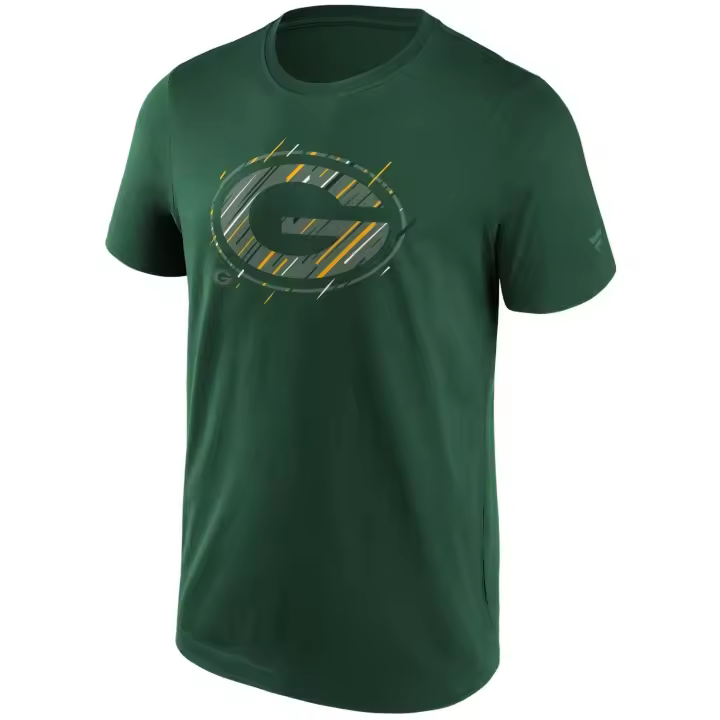 Camiseta de Manga Corta Fanatics Bay Packers Etch para hombre en color verde - 1