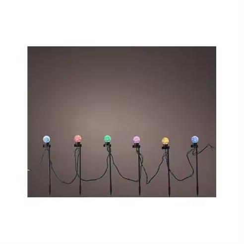 Guirnalda microLEDs parpadeante 20 colgantes Luz blanca cálida y multicolor LUMINEO - 1