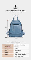Mochila Pequeña De Cuero Zency Para Mujer Con Muchos Bolsillos Y Cubierta De Flap Antirrobo Bolso De Hombro De Moda - details 9