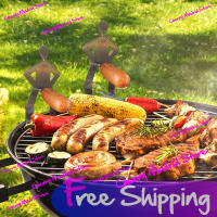 Rack De Barbacoa Divertido En Acero Inoxidable Para Alimentos Al Aire Libre Soporte Portátil Para Camping Y Picnics Herramientas De Cocina Para Hot Dogs Y Salchichas - details 1