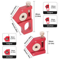 Bloque De Posicionamiento De Aluminio Y Acero Para Ruler Con Limitación De 45/90 Grados Bloque De Medición De 3mm Para Trabajos De Madera - details 1