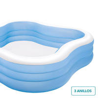Piscina hinchable intex cuadrada 229x229x56 cm - 1.250 litros - details 2