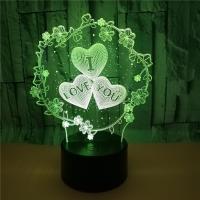 Lámpara De Noche 3D Nighdn 'I LOVE YOU' Regalo De San Valentín Para Novios Luz LED Colorida Decoración De Habitación Romántica Forma De Corazón - details 12