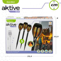 Pack 4 Estaca solar efecto llama Aktive Tech - details 6