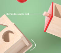 Caja De Monedas De Madera Montessori Para Niños Juguete Sensorial De Doble Cajón De Formas Y Colores Regalo Para Bebés Educativo Y Divertido - details 10
