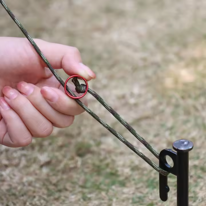 Anillo De Parada Redonda Para Cordón De Tenda Accesorios Antideslizantes De Ajuste Para Viento Y Cordón De Tenda - 1