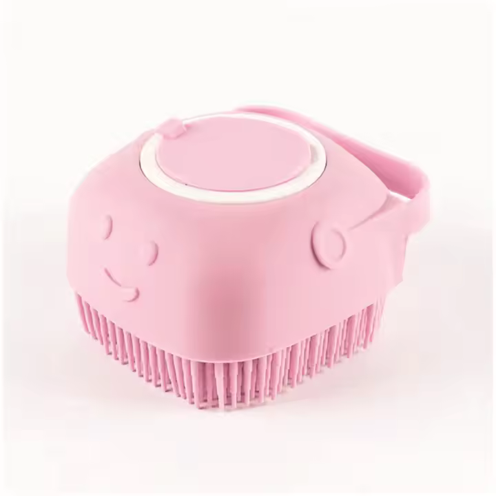 Cepillo De Baño De Silicona Para Bebés Y Niños Cepillo De Masaje De Grooming Accesorios De Baño Limpieza Corporal Material De Plástico - 1