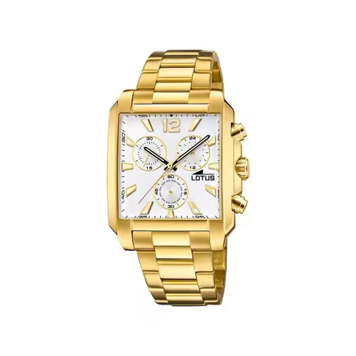 Reloj Lotus Hombre 18853/1 Chrono - Acero Inoxidable, Caja 38mm, Dorado - 1