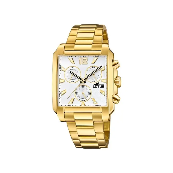Reloj Lotus Hombre 18853/1 Chrono - Acero Inoxidable, Caja 38mm, Dorado - 1
