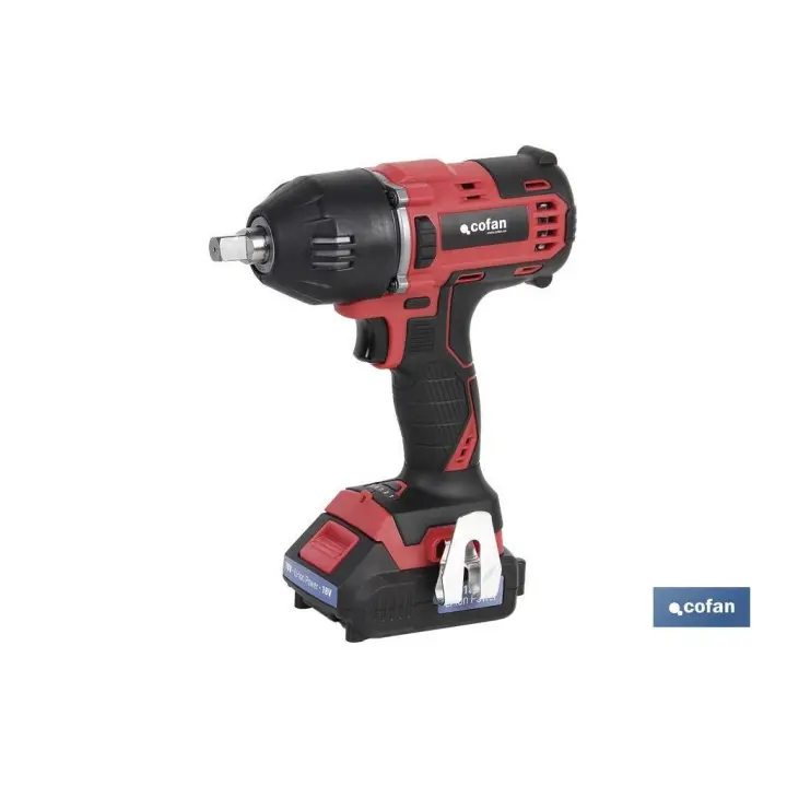 Cofan Pistola Impacto 18V Sin Escobillas, 1/2 a Batería - 1