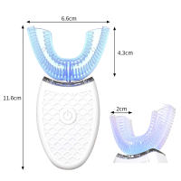 Cepillo De Dientes Eléctrico Recargable Profesional Con Cerdas Suaves U Forma Para Blanqueamiento De Dientes Set Impermeable Con Cepillo Automático Para Todas Las Edades - details 1