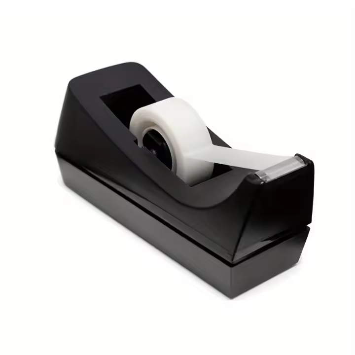 Dispensador De Cinta De Escritorio Negro Con Base Antideslizante Y Cinta Ponderada Para Oficina Hogar Y Escuela (No Incluye Cinta) - 1