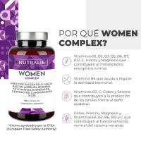 Multivitaminas Mujer Complex - Energía - Equilibrio Hormonal - Inmunidad - Piel Pelo - Huesos - Complejo Vitamínico Completo + 20 Vitaminas y Minerales - 90 Cápsulas - details 1