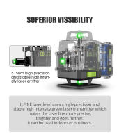 16 Lines 4D Laser Level 360°Self-leveling Horizontal and Vertical Cross Super Powerful Green Laser Beams 4800mAh Laser Level - details 6