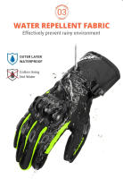 Guantes De Motocicleta Impermeables Y Antiviento Para Conducción En Invierno Toque De Pantalla Completo Moto Motocross Unisex - details 7