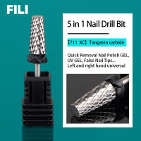 Broca Profesional Para Uñas 5 En 1 Cutter De Carburo De Tungsteno Accesorio Para Eliminar Esmalte De Uñas Y Gel UV Herramienta De Manicura - details 6