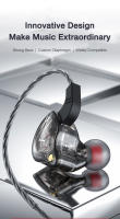 Auriculares Inalámbricos EARDECO Con Bass Fuerte Micrófono Y Cable 3.5mm Estéreo Intraauricular Para Móvil Auriculares HiFi - details 0