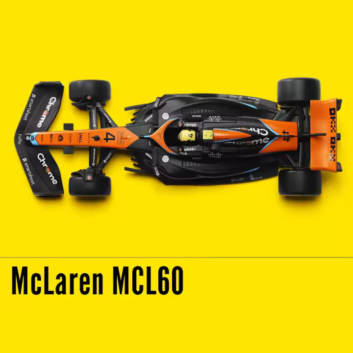 McLaren MCL60 F1 Miniatura De Coche De Acción a Escala 1:24 Juguetes De Aleación De Metal Con Ruedas Giratorias Regalo Para Niños - 1