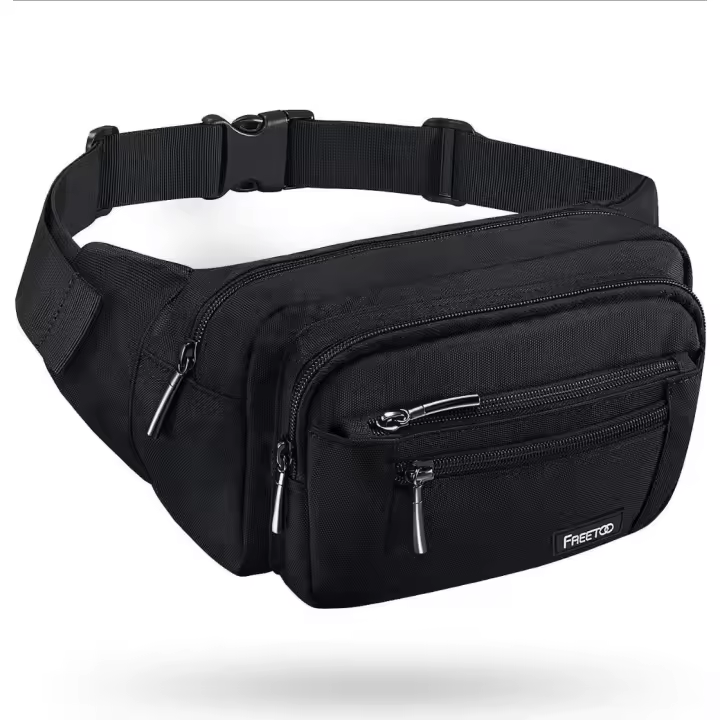 Riñonera FREETOO Ajustable para Hombre y Mujer - Ideal para Entrenamiento, Viajes y Senderismo - 1