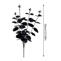 Flores Artificiales De Eucalipto Negro 34cm Para Decoración De Habitaciones Y Mesas Decoración De Navidad Y Año Nuevo - details 10
