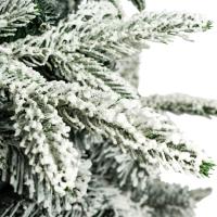 MEJORADA Árbol de Navidad Automontable Flocado con Copos de Nieve Abeto Nevado 150-210cm C/Soporte Metálico - details 4