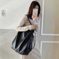 Bolso De Mano Grande Para Mujer Capacidad Grande Bolso Cruzado De Hombro Suelto Estilo Retro Casual Tote Bolsos De PU Con Lining De Poliéster - details 3