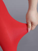 Pareja De Medias De Mujer Oversize Y Finas Que Penetran La Piel Material De Spandex Y Nylon Patrón Sólido Tipo De Tela Tejido Longitud De Pierna 95 Cm Cintura 48 Cm - details 4