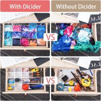 Divisores De Cajones Ajustables 5Pcs Organizador De Cajones Para Almacenamiento Doméstico Maquillaje Plástico DIY - details 3