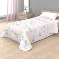 various - Colcha Infantil Fina de Verano y Primavera Sin Cojines. Ligera Colcha Estampada cubrecama de Microfibra.Colcha 180 x 260 cm para Cama Individual de 90 cm Diseño Unicornio Arcoiris,Perrito,Cerditos ect... - details 6