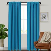 2PCS Cortina De Aislamiento Térmico De Color Sólido Para Dormitorio Oficina Cocina Sala De Estar Decoración De Hogar Con Bolso De Palas - details 0