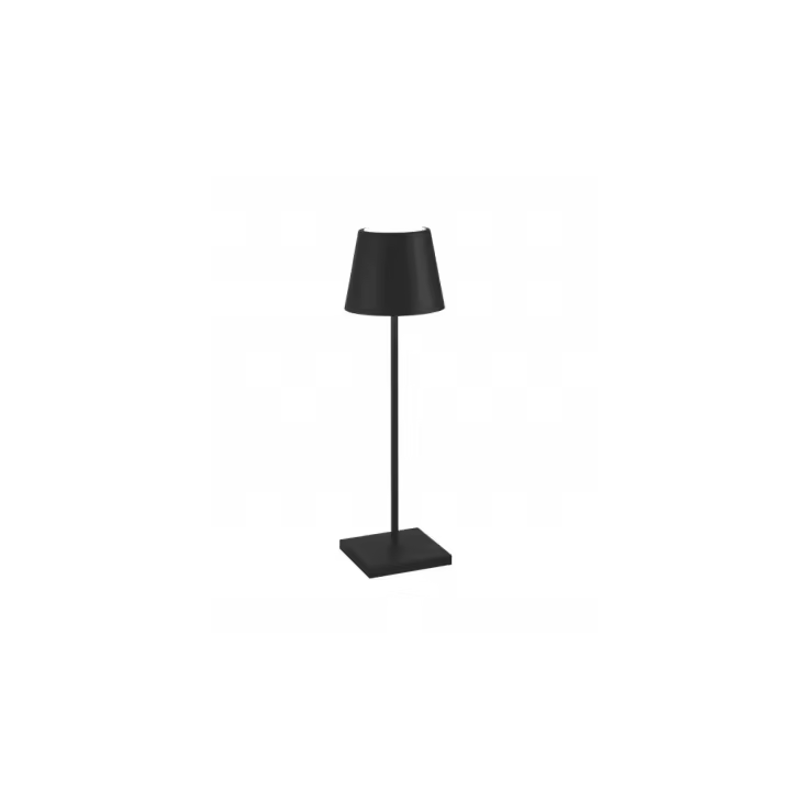 Lámpara de Mesa LED Poldina Pro Black recargable y regular con duración de Agua de hasta 12 Horas. IP65 para Exteriores. - 1