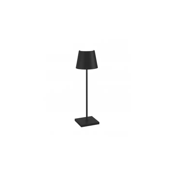 Lámpara de Mesa LED Poldina Pro Black recargable y regular con duración de Agua de hasta 12 Horas. IP65 para Exteriores. - 1