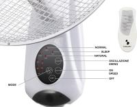 Ventilador eléctrico de ahorro de energía para el hogar, dispositivo montado en la pared, versión mecánica/versión inteligente con 3 velocidades de viento ajustables - details 1