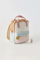 Nueva Mochila Ligera Para Niñas Con Decoración De Girasol Colgante Y Estampado De Disney Material Nylon Cierre De Cremallera Estilo Casual - details 0