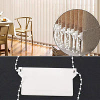 10 Pack Pesas Verticales Para Cortinas Fáciles De Reemplazar Hechas Con Polímetra Slat De Corteza PVC Accesorios De Cortina Vertical - details 6