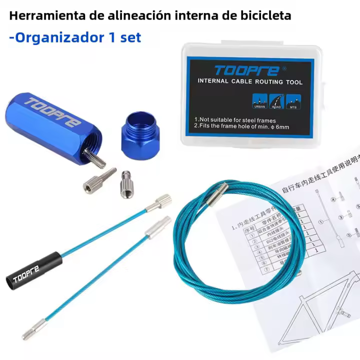 Herramienta De Ruteo De Cable Interno Para Bicicleta TOOPRE Para MTB Y Carretera Marco De Fibra De Carbono Sistema Hidráulico Kit De Reparación Portátil - 1