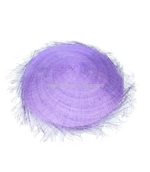 Disco Buntal 28 Cm Trenzado a Mano para Tocados y Sombreros de Calidad Premium - 1