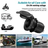 Enchufe De Luz De Cigarrillo Para Coche 12V 24V Impermeable Adaptador De Corriente Para Barco Motocicleta Camión RV ATV Con Cable D5 - details 2